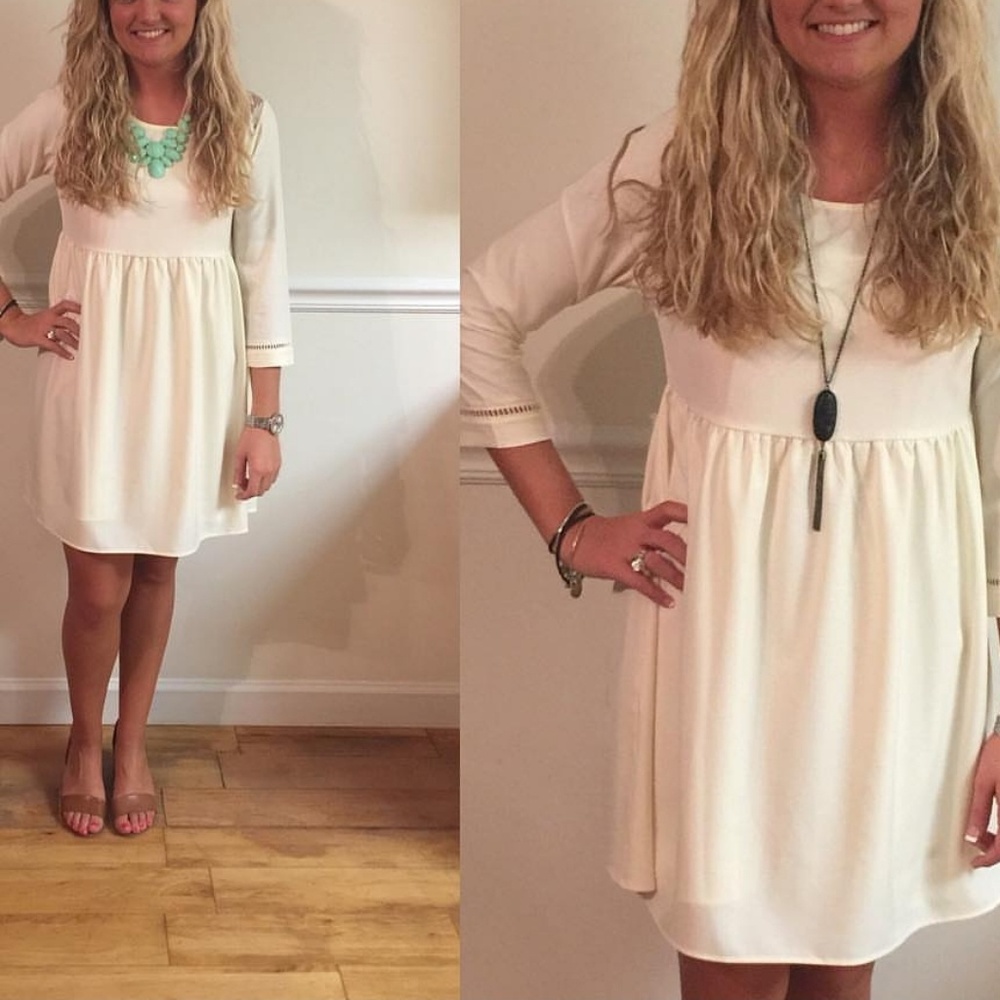 Cream dress - Picture 2 of 8